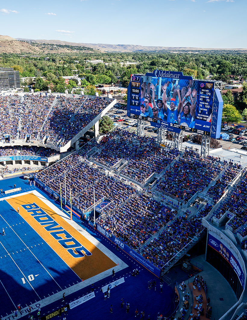 Boise State University Albertsons Stadium South Scoreboard
